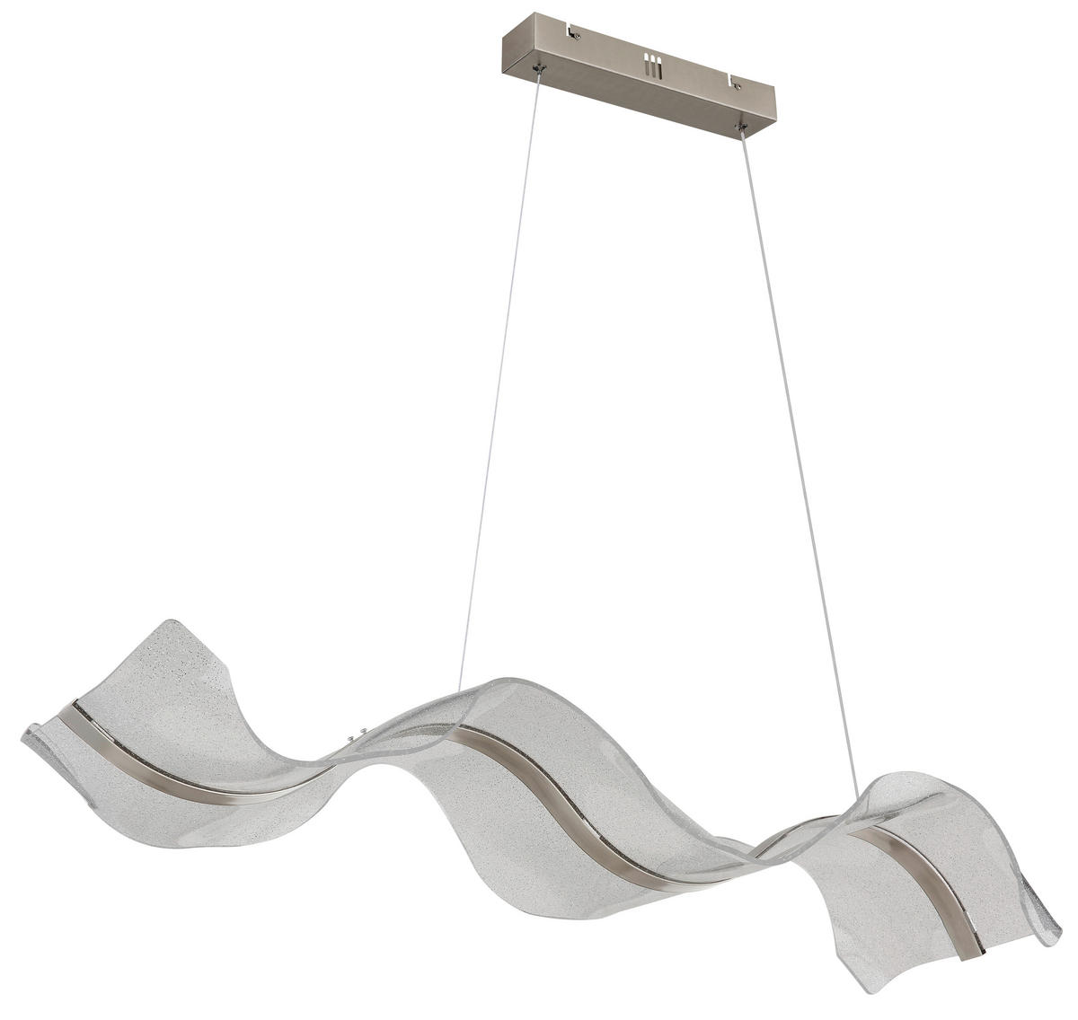 LED-HÄNGLAMPA 101/29,4/120 cm  - klar, Design, metall/plast (101/29,4/120cm) - Globo