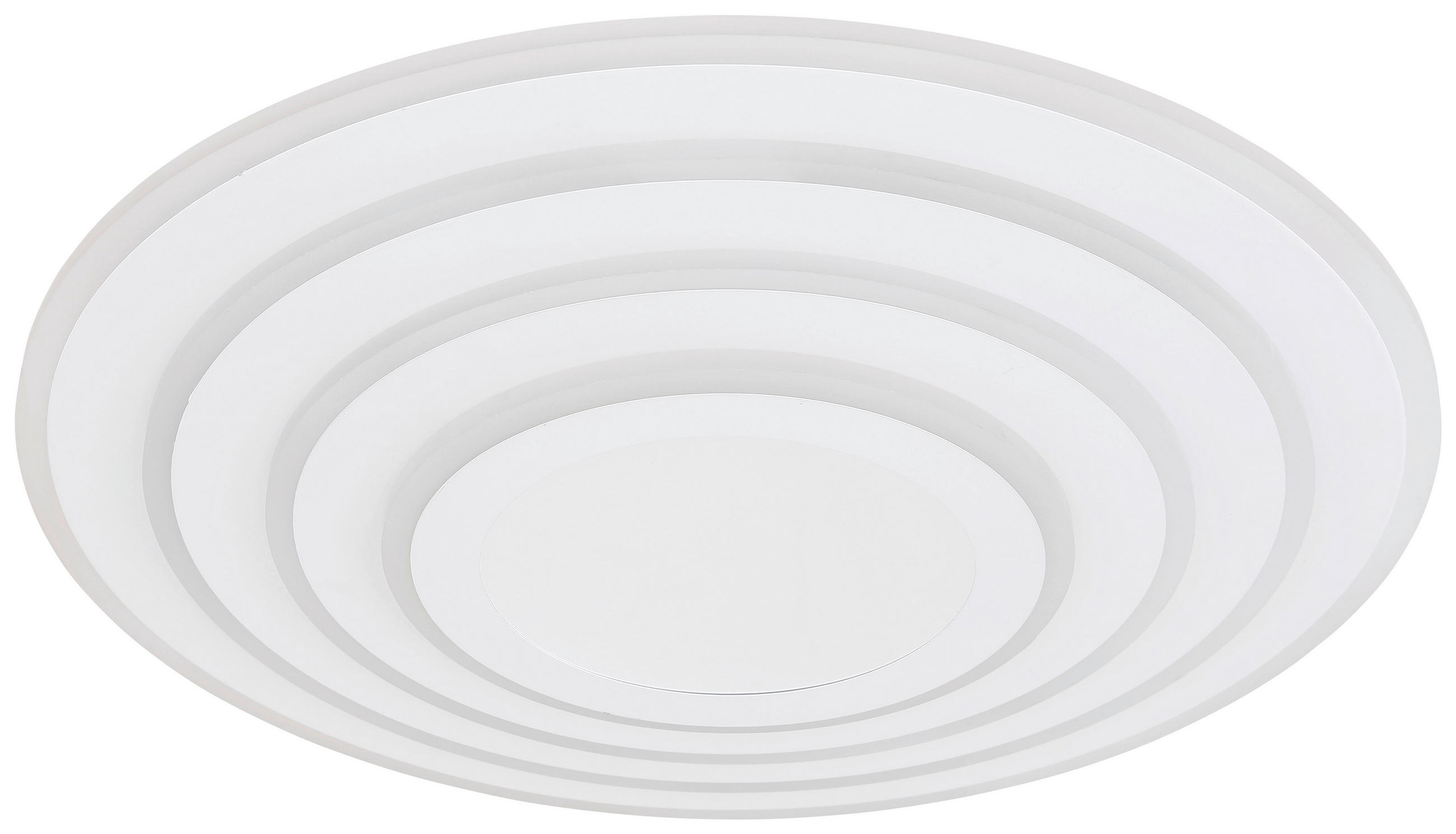 LED-DECKENLEUCHTE JOCELYN  Smart 50/6,5 cm   - Weiß, Design, Kunststoff/Metall (50/6,5cm) - Novel