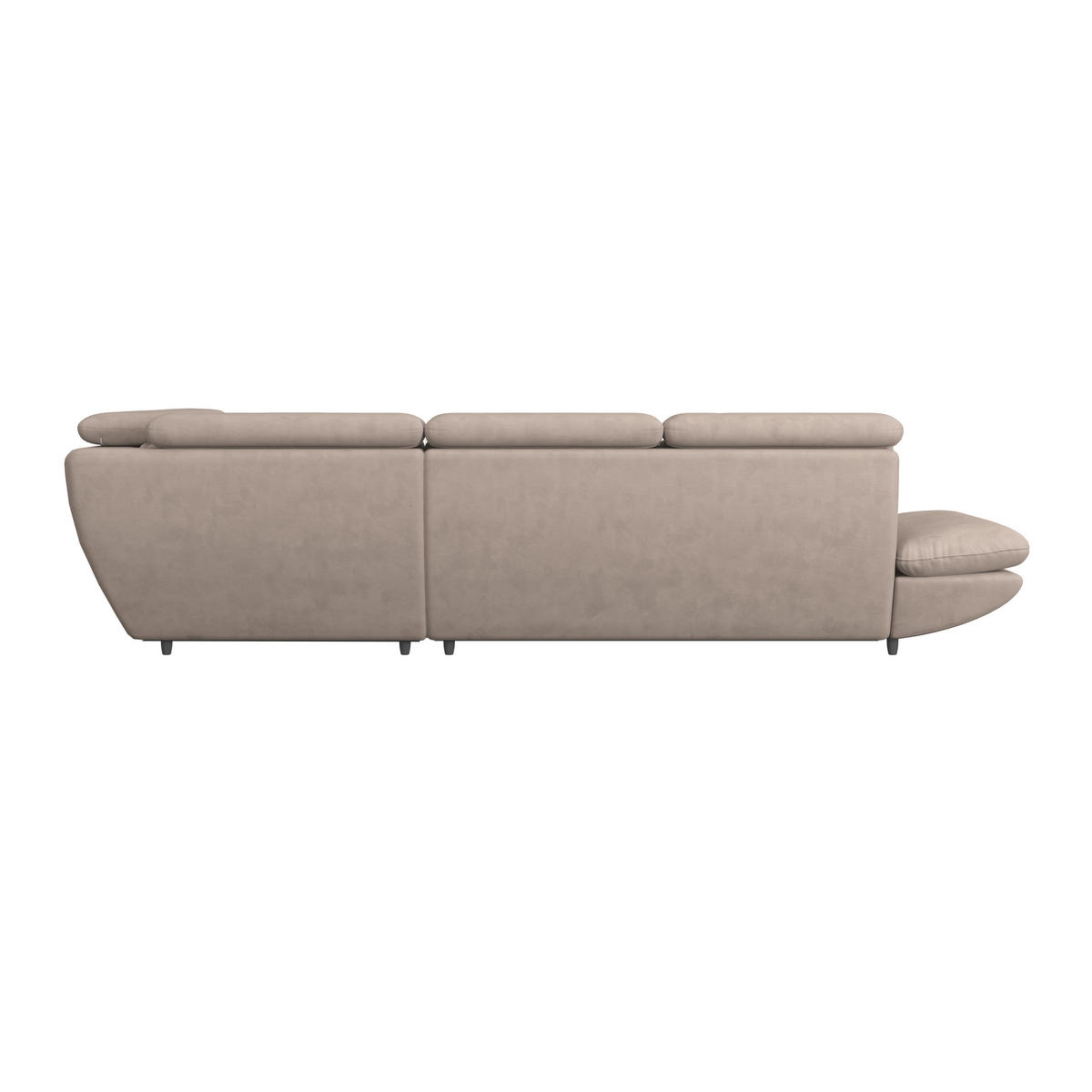 WOHNLANDSCHAFT in Webstoff Beige  - Beige/Schwarz, Modern, Kunststoff/Textil (233/311cm) - MID.YOU