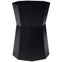 BEISTELLTISCH 35/35/50 cm Mangoholz vollmassiv Schwarz sechseckig  - Schwarz, Design, Holz (35/35/50cm) - Livetastic