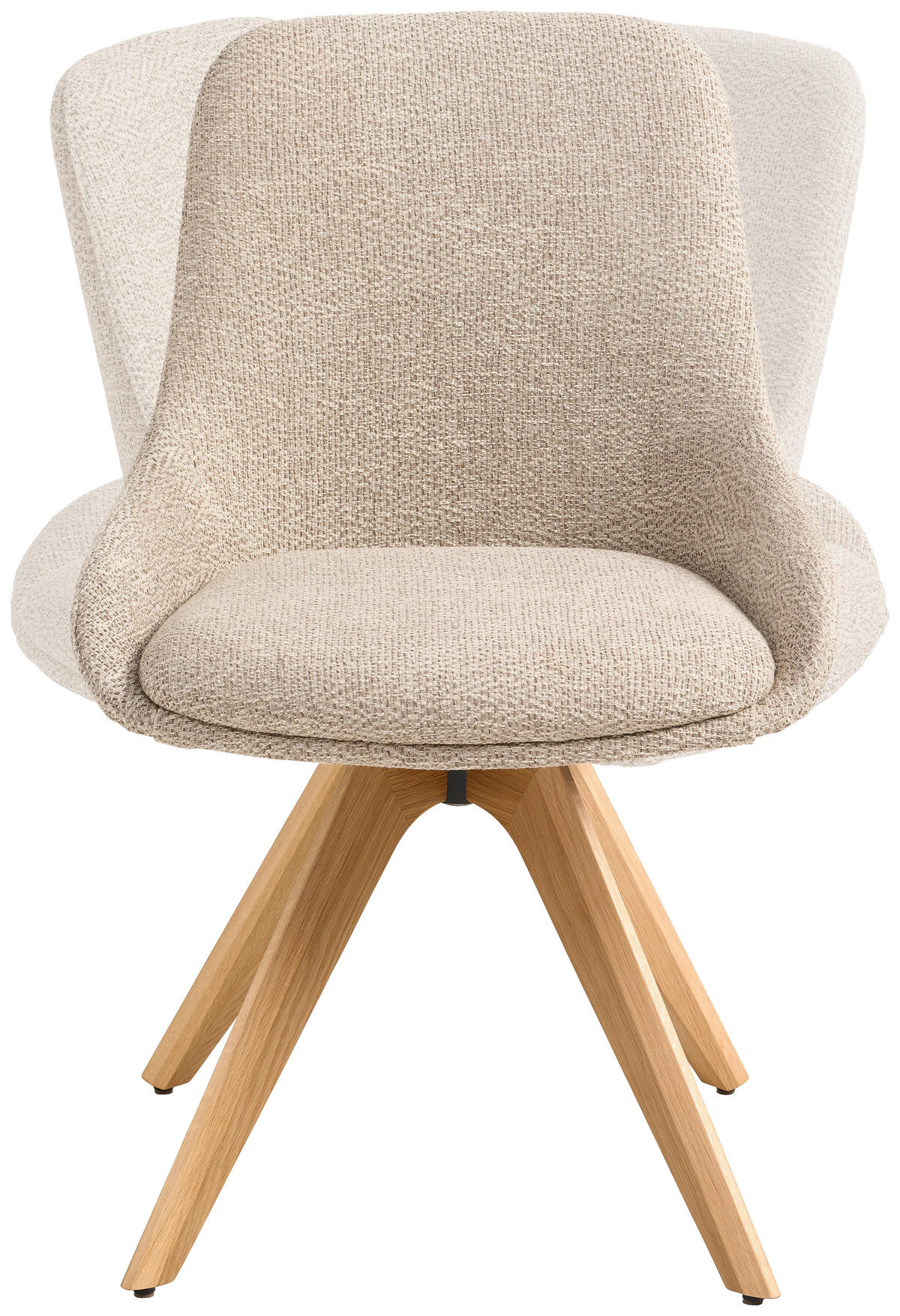 STUHL in Holz, Textil Eichefarben, Sandfarben  - Sandfarben/Eichefarben, Natur, Holz/Textil (57/90/60cm) - Anrei