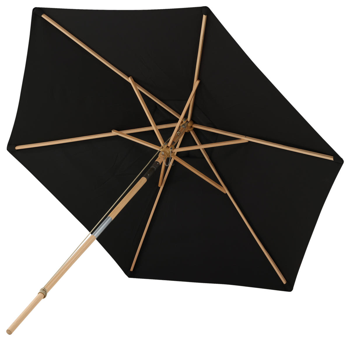 SONNENSCHIRM 250 cm  - Schwarz, KONVENTIONELL (250/232cm) - Gardenson