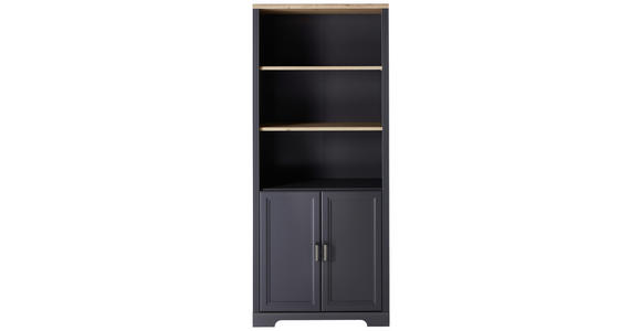 AKTENSCHRANK 86/204/38 cm  - Graphitfarben/Eiche Artisan, KONVENTIONELL, Holzwerkstoff (86/204/38cm) - Carryhome