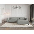 ECKSOFA  in Chenille Greige  300/190 cm  - Hellbraun/Greige, MODERN, Textil/Metall (300/190cm) - Carryhome