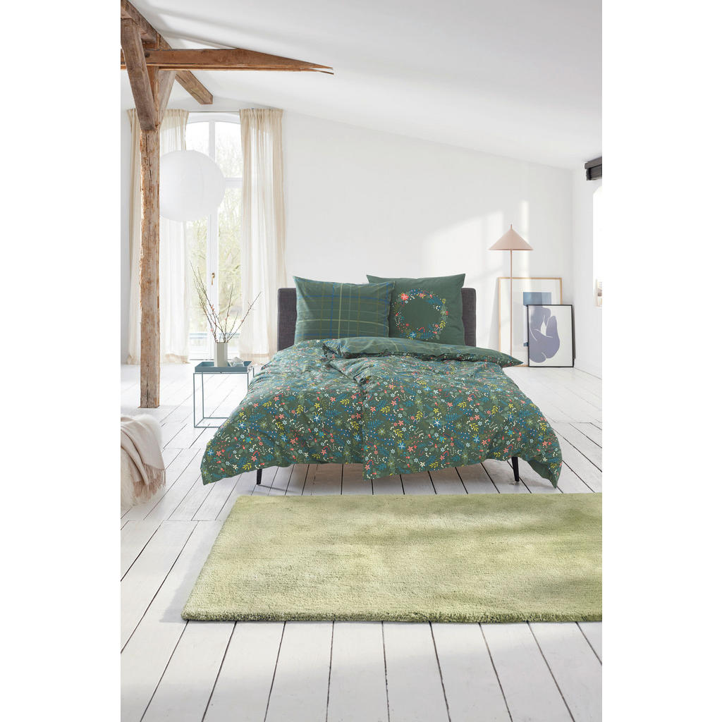 Thumbnail - Esprit Wendebettwäsche E-Scatter,Grün, Mehrfarbig, Textil, Floral, 135x200 cm, Oeko-Tex® Standard 100, BCI (Better Cotto...