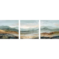 GLASBILD Landschaft & Natur  - Multicolor, Basics, Glas (30/90/1.40cm) - Euroart