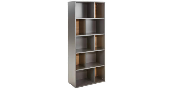 AKTENREGAL 80/197/40 cm  - Schwarz/Graphitfarben, MODERN, Holzwerkstoff/Kunststoff (80/197/40cm) - Novel