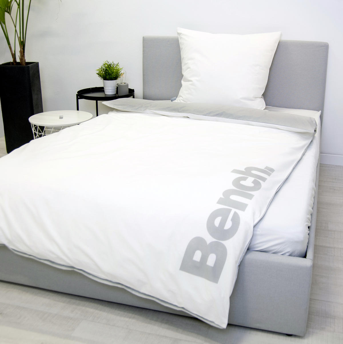 WENDEBETTWÄSCHE 155/220 cm  - Grau, Basics, Textil (155/220cm) - Bench