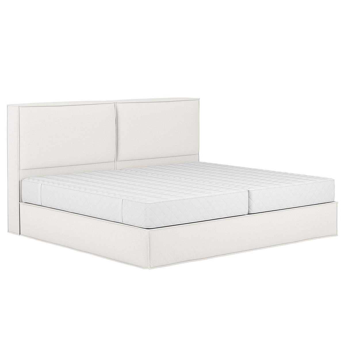 BOXSPRINGBETT 240/200 cm  in Creme  - Creme, Design, Textil (240/200cm) - home24