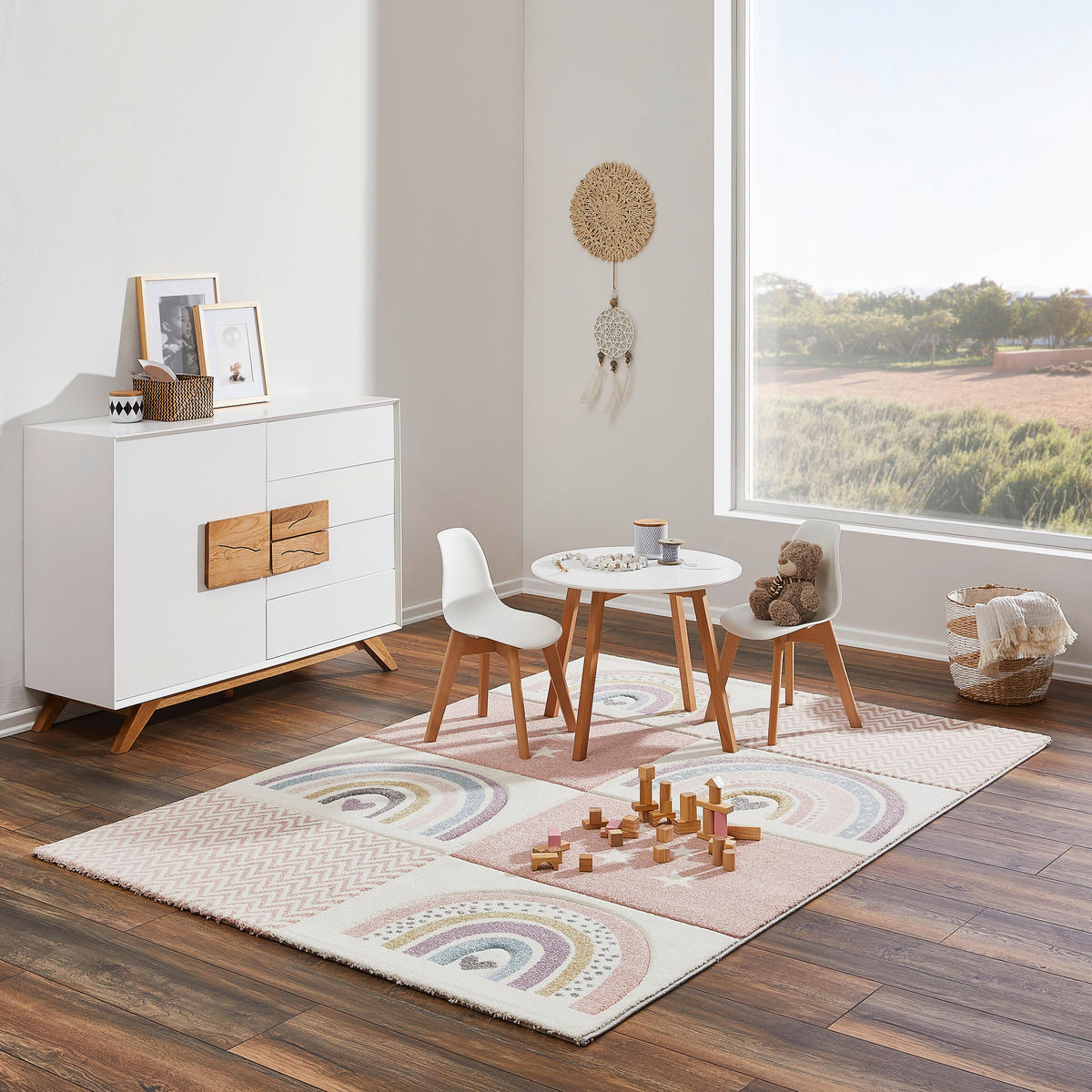KINDERTEPPICH 160/230 cm  - Rosa, Trend, Kunststoff/Textil (160/230cm) - Ben'n'jen