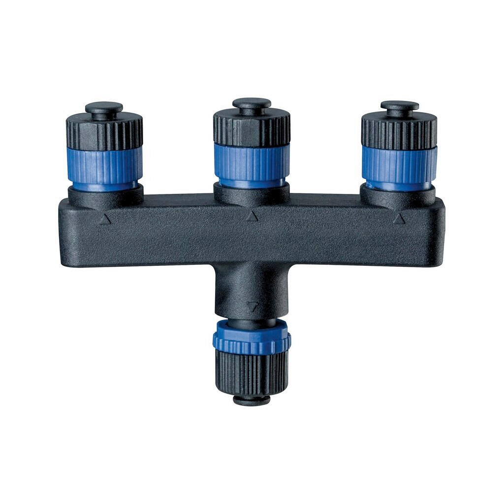 VERTEILER - Schwarz, Basics, Kunststoff (9,4/7,5cm) - Paulmann