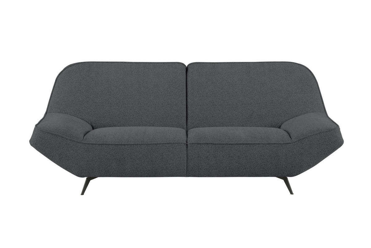 3-SITZER-SOFA in Chenille Anthrazit  - anthracite, Design, textile (223/87/96cm) - MID.YOU