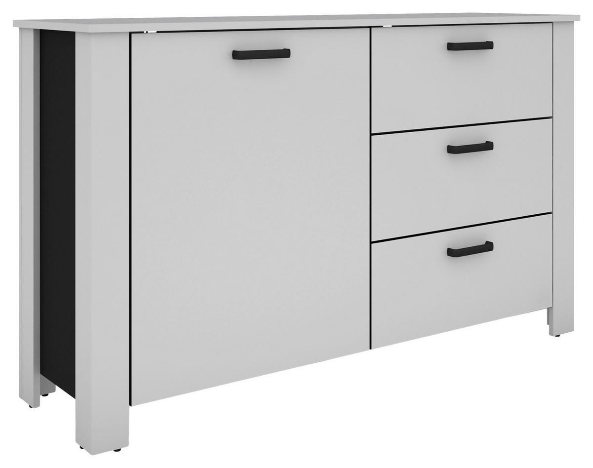 SIDEBOARD  in 140/84/40 cm  - Schwarz/Weiß, Design, Holzwerkstoff/Kunststoff (140/84/40cm) - MID.YOU