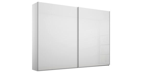 SCHWEBETÜRENSCHRANK  in Weiß  - Alufarben/Weiß, Design, Holzwerkstoff/Metall (226/223/68cm) - Xora