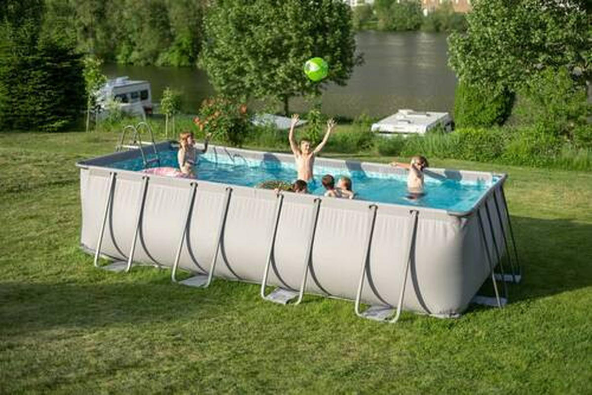 POOL-SET PGP41809522-AN 274/132/549 cm  - Anthrazit, KONVENTIONELL, Kunststoff/Metall (274/132/549cm)