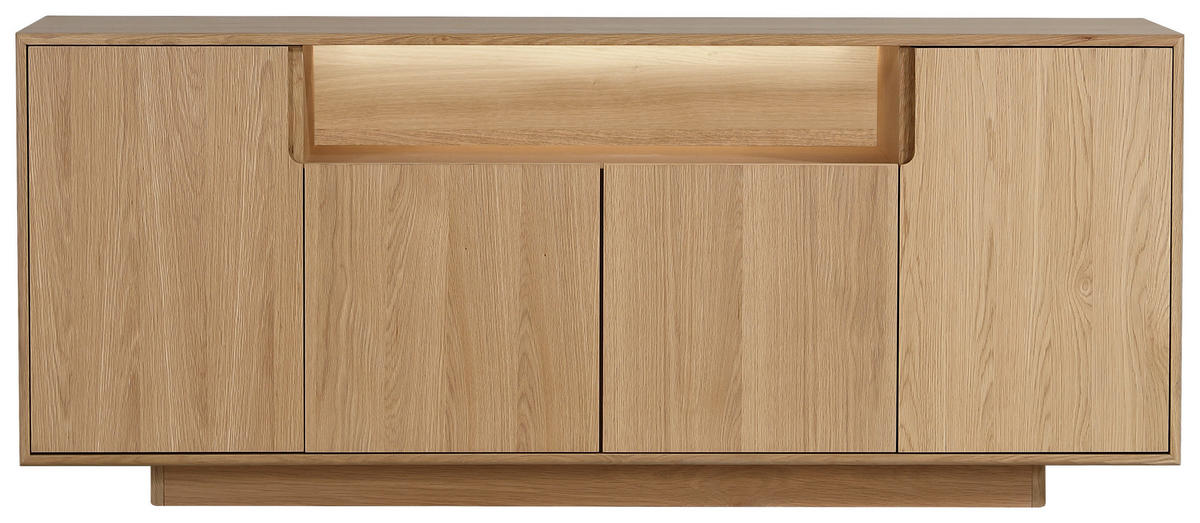 SIDEBOARD  in 180/75/40 cm  - Eichefarben, Design, Holz/Holzwerkstoff (180/75/40cm) - Livetastic