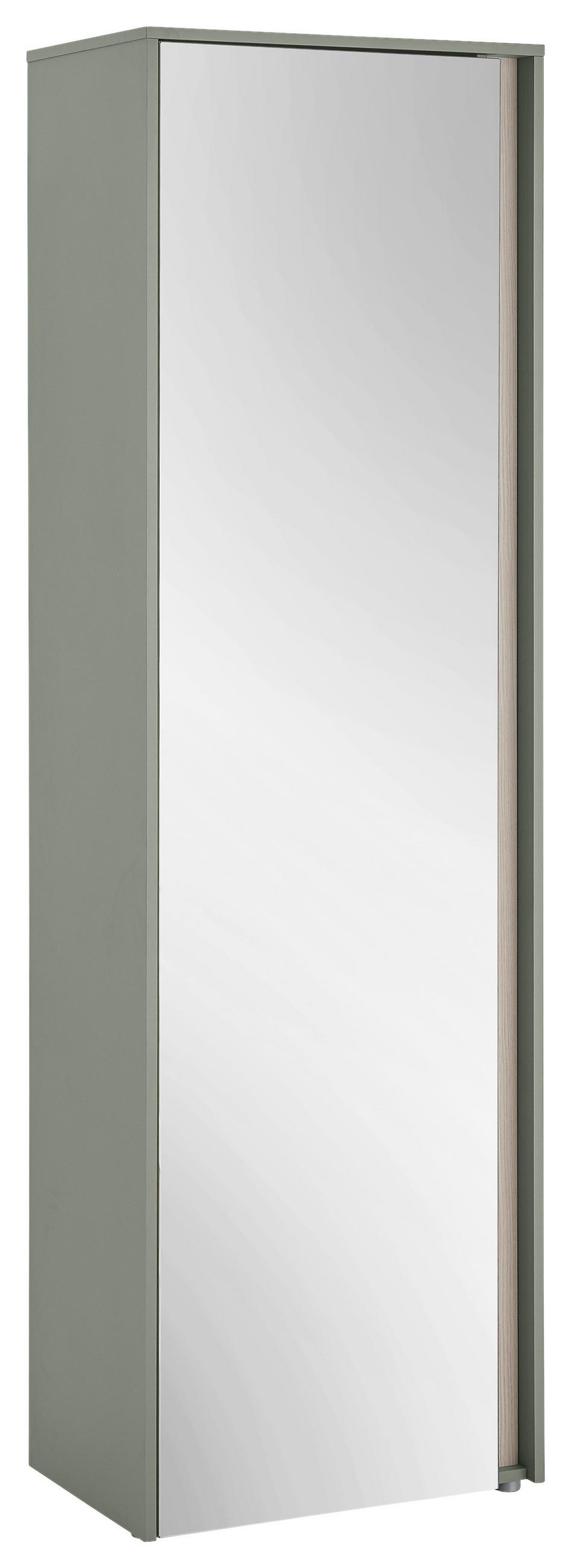 GARDEROBENSCHRANK  in 60/200/40 cm  - Eichefarben/Salbeigrün, Design, Glas/Holzwerkstoff (60/200/40cm) - Modante