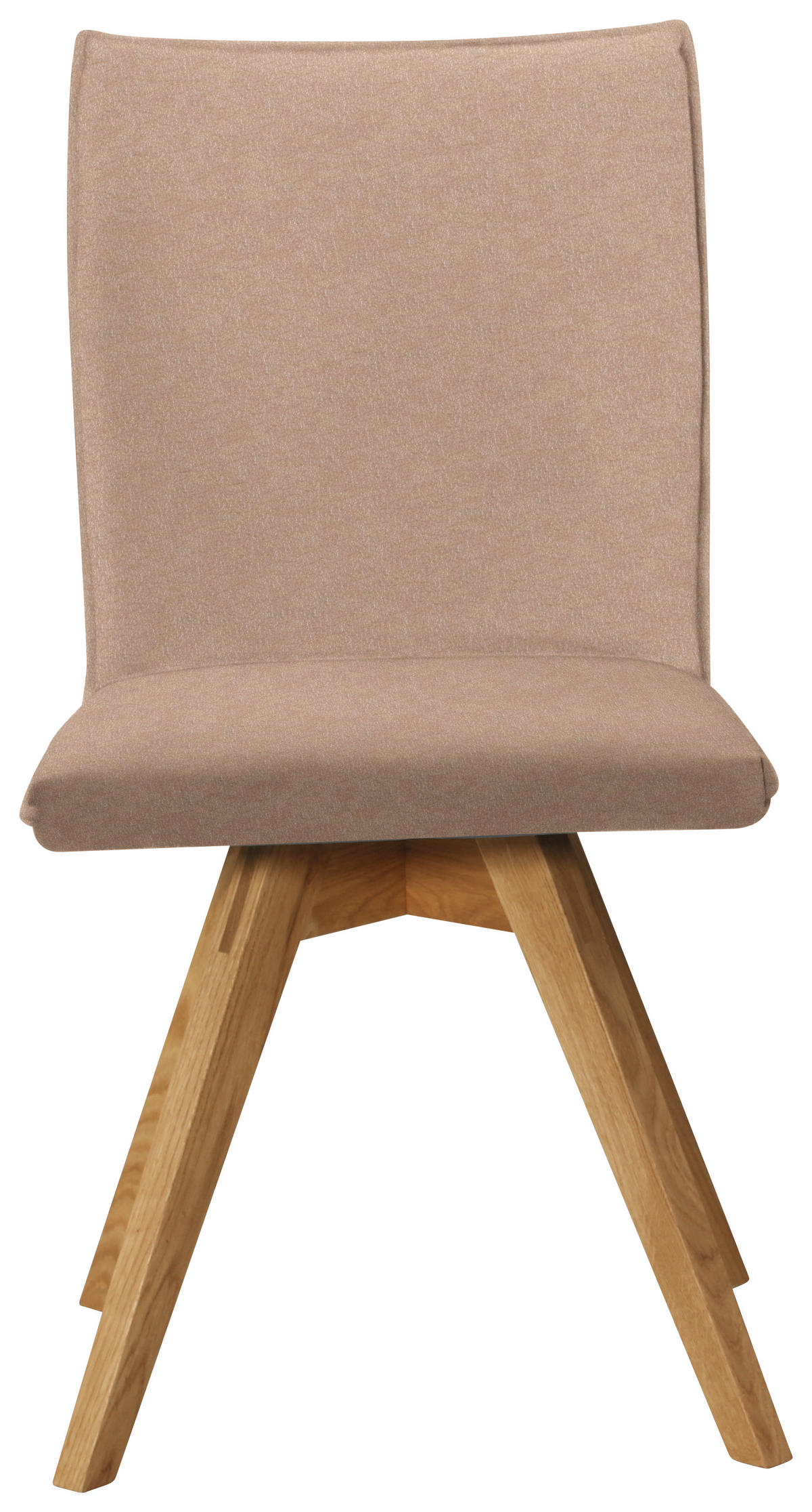 STUHL  in Lederlook, Mikrofaser  - Eichefarben/Beige, Konventionell, Holz/Textil (60/91/61cm) - Moderano
