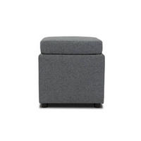 SITZBOX Uni  - Dunkelgrau/Schwarz, Design, Kunststoff/Textil (45/47/45cm) - LOOKS by W.Joop