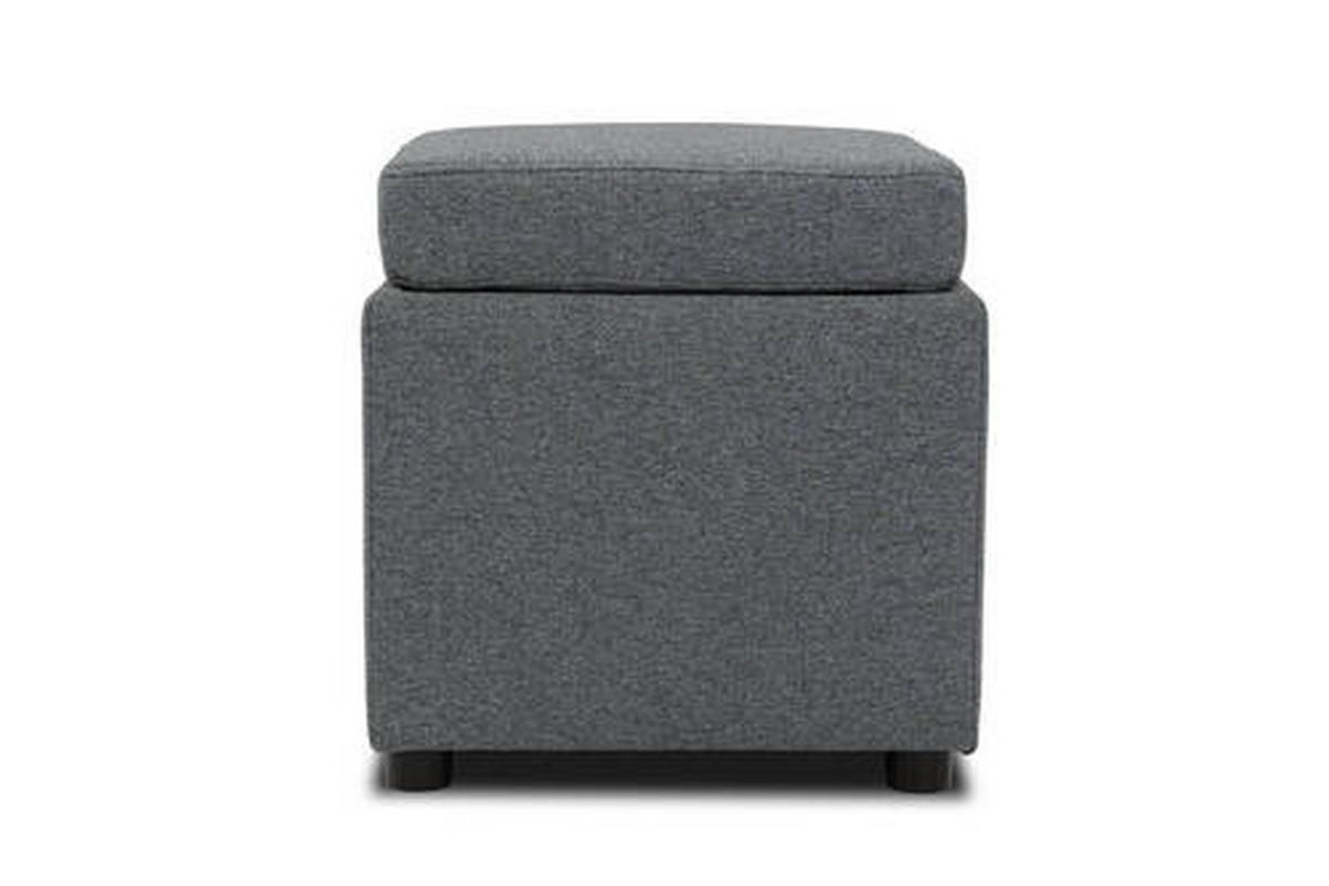 SITZBOX Uni  - Dunkelgrau/Schwarz, Design, Kunststoff/Textil (45/47/45cm) - LOOKS by W.Joop