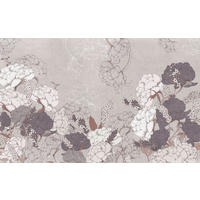 NON WOVEN-TAPET 400/250 cm  - vit/brun, Basics (400/250cm) - Komar
