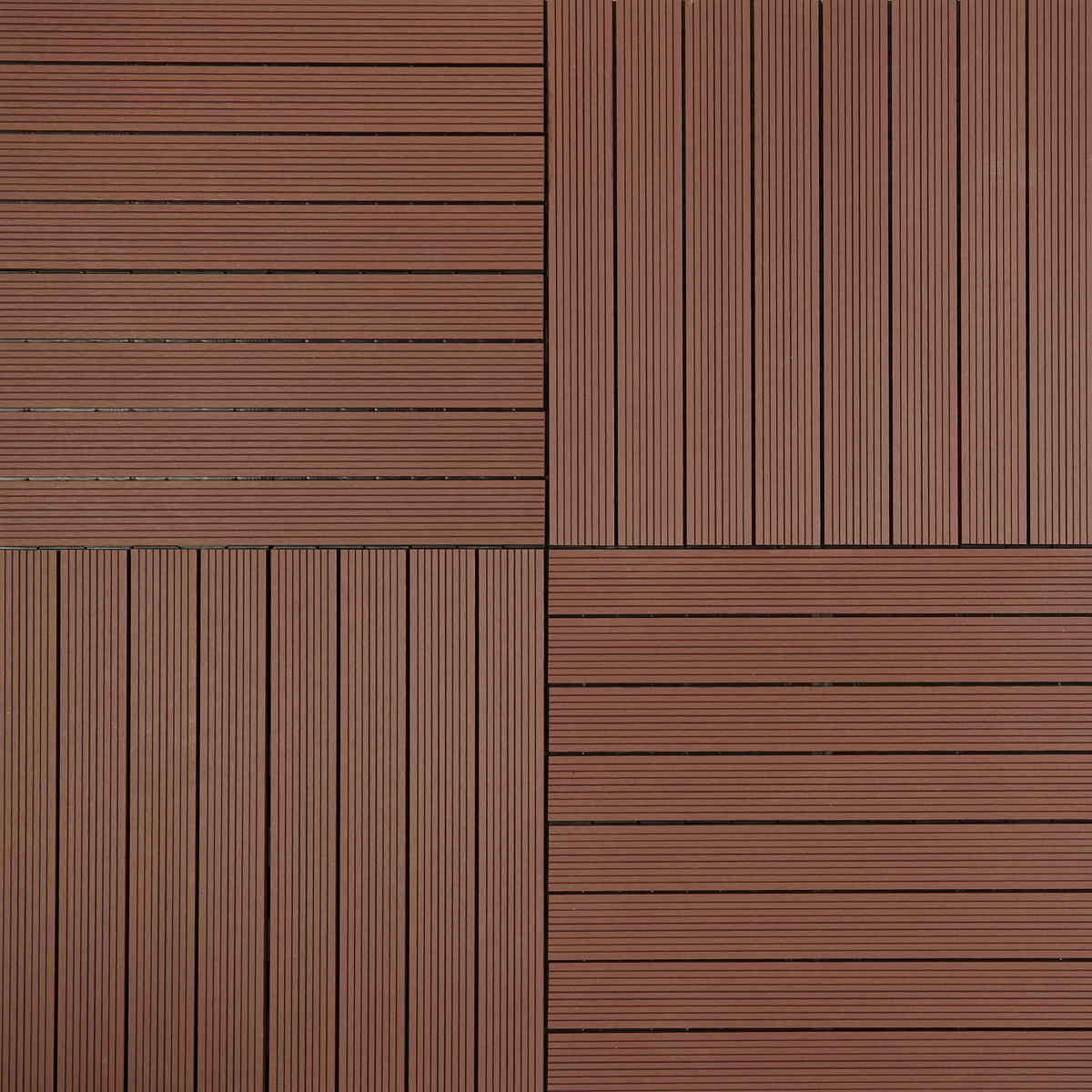 TERRASSENFLIESE 6 Stück  - Braun, Basics, Kunststoff (60/30/2cm) - Ambia Garden