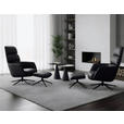 RELAXSESSELSET Webstoff Hocker, Kopfteilverstellung    - Schwarz/Grau, Design, Textil/Metall (73/110/87cm) - Dieter Knoll