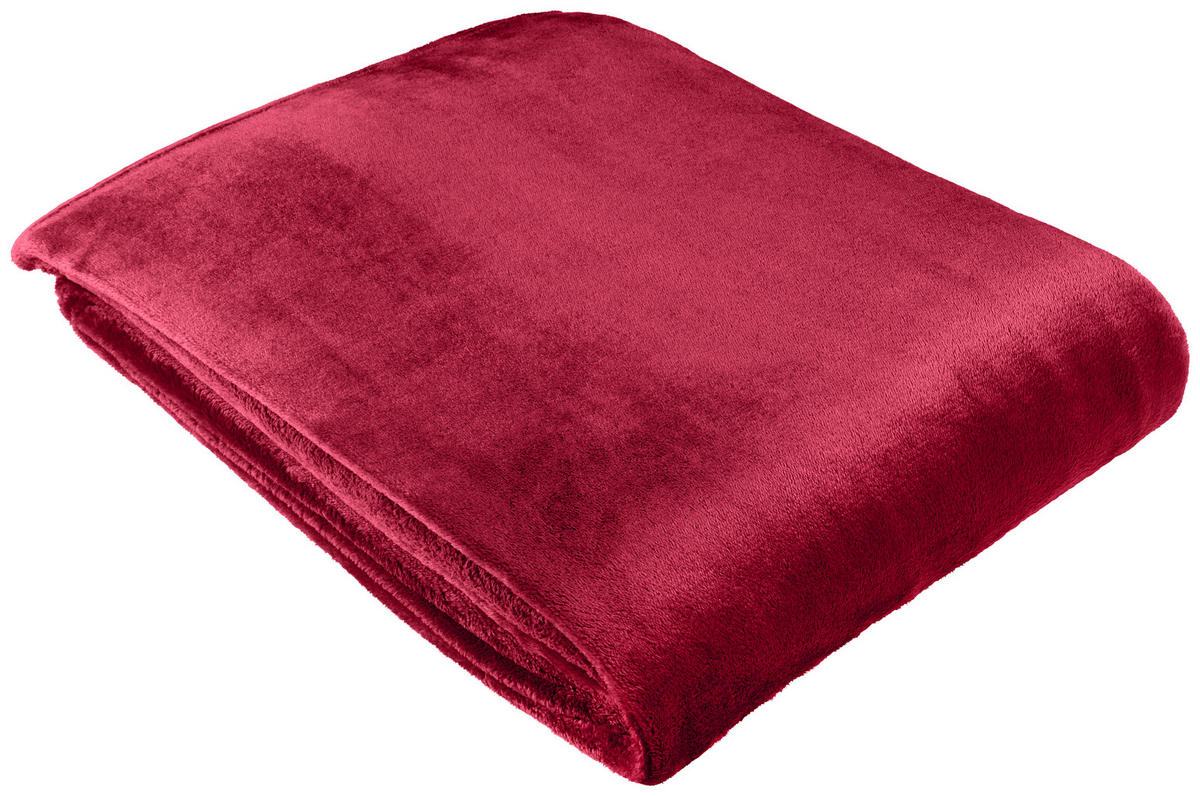 ODEJA 140/190 cm bordo  - bordo, Basics, tekstil (140/190cm) - Novel