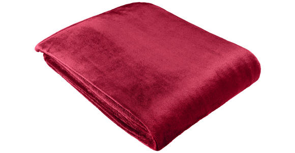 DECKE EMMA 140/190 cm - Bordeaux, Basics, Textil (140/190cm) - Novel