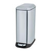 TRETEIMER 20 L  - Edelstahlfarben/Schwarz, Basics, Kunststoff/Metall (23,5/55/41cm) - Wenko