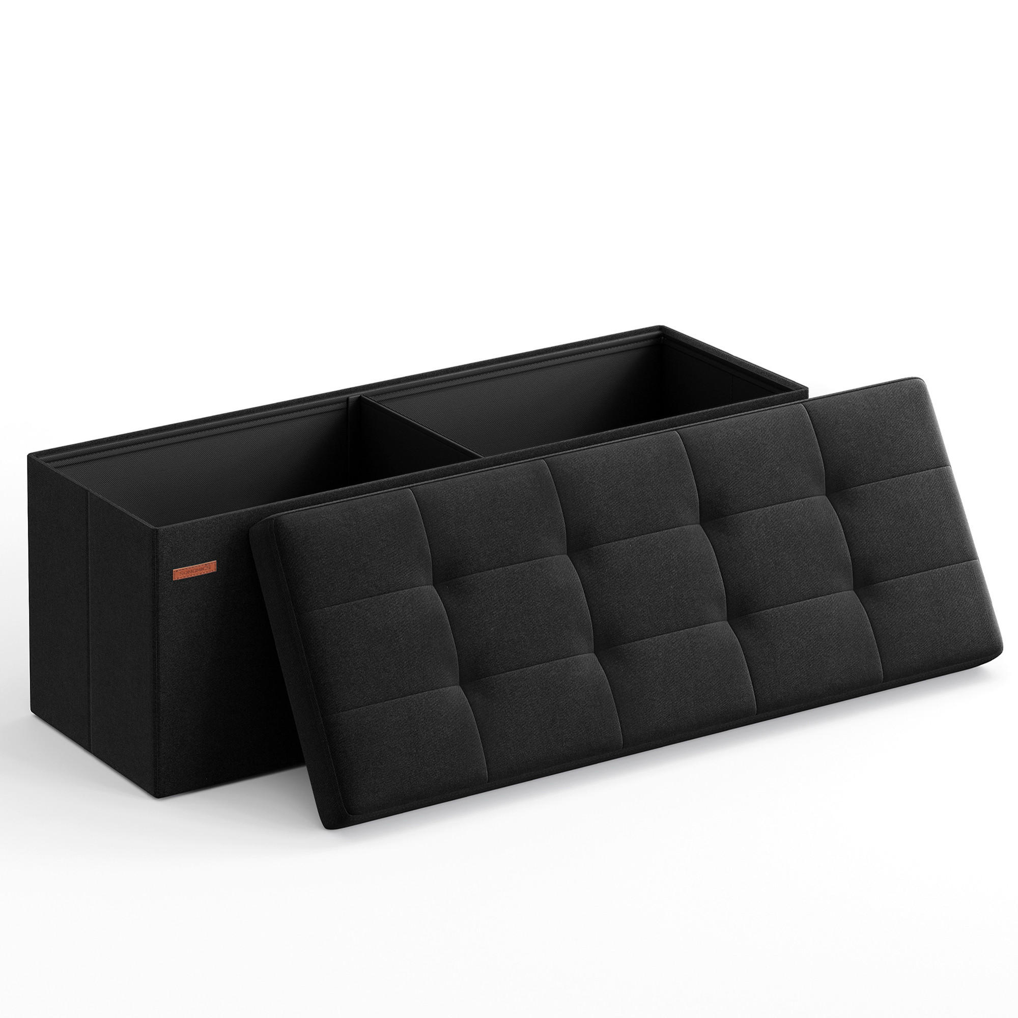 XXXLutz Truhenbank Schwarz 110x38x38 cm