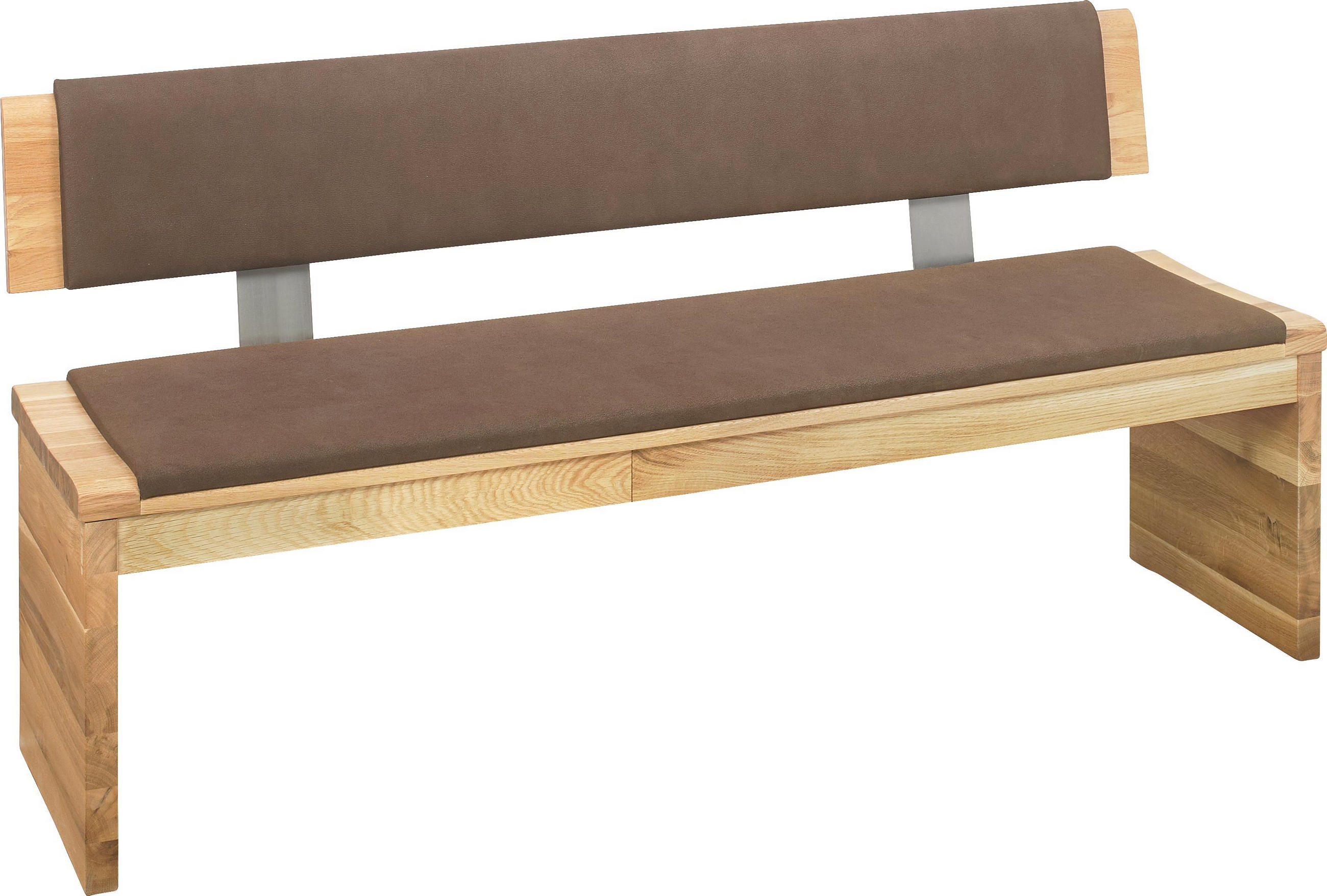 Sitzbank 160/85/54 cm in Braun, Eichefarben