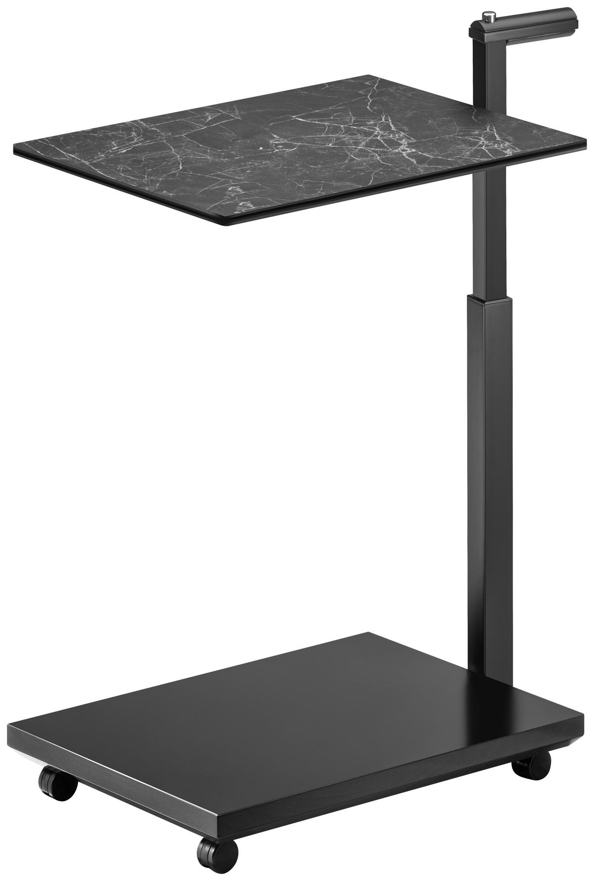 BEISTELLTISCH in Metall, Kunststoff, Keramik, Holzwerkstoff 52/40/54-74 cm  - Grau, Design, Keramik/Holzwerkstoff (52/40/54-74cm) - Bacher