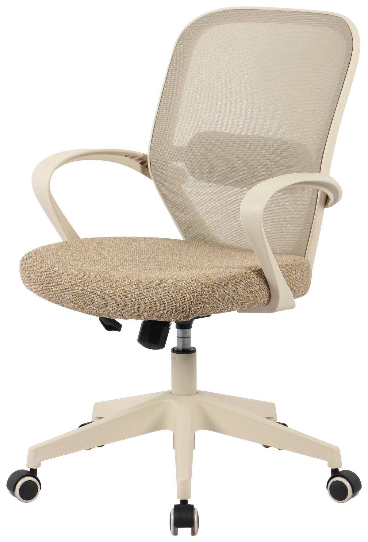 SNURRSTOL  i nätklädsel, vävt tyg beige  - beige, Modern, metall/textil (60/90-99.5/62,5cm) - Hom`in