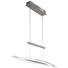 LED-HÄNGELEUCHTE - Nickelfarben, Design, Glas/Metall (80/150/15cm) LED-HÄNGELEUCHTE - Nickelfarben, Design, Glas/Metall (80/150/15cm)