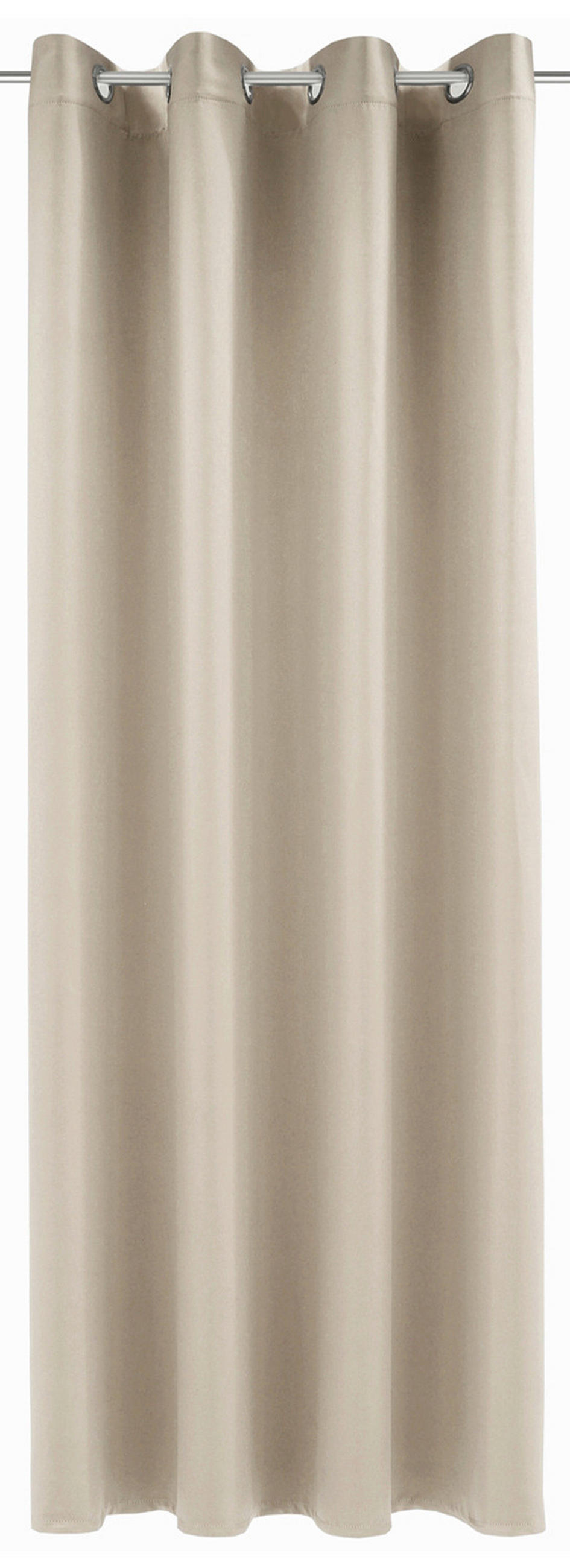 FERTIGVORHANG black-out (lichtundurchlässig)  - Grau, Basics, Textil (140/245cm)