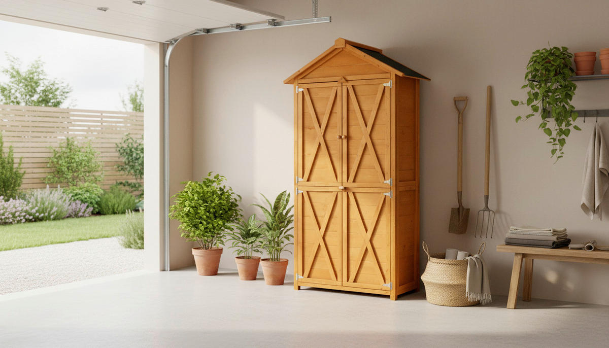 WERKSTATTSCHRANK  - Braun, MODERN, Holz (168/88/45.5cm) - P & B