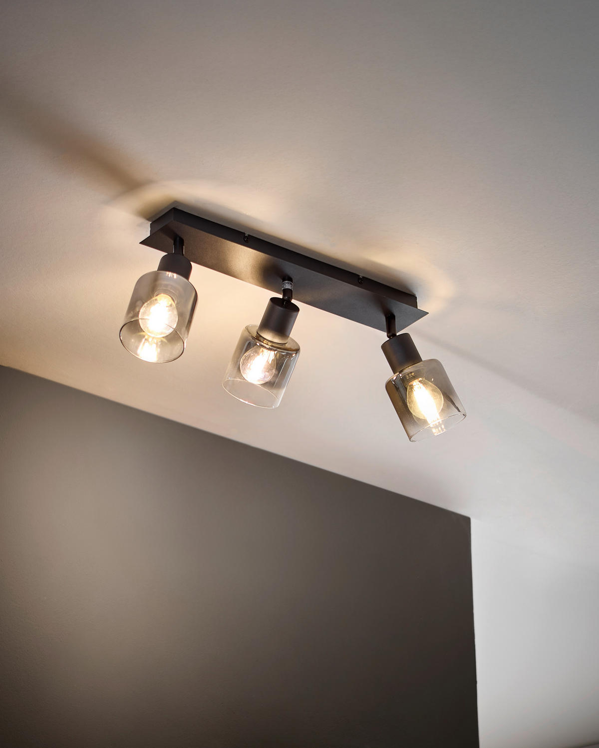 BODOVÉ SVIETIDLO, 25 W/E14, 40/8/18 cm - čierna, Basics, kov/sklo (40/8/18cm) - Novel