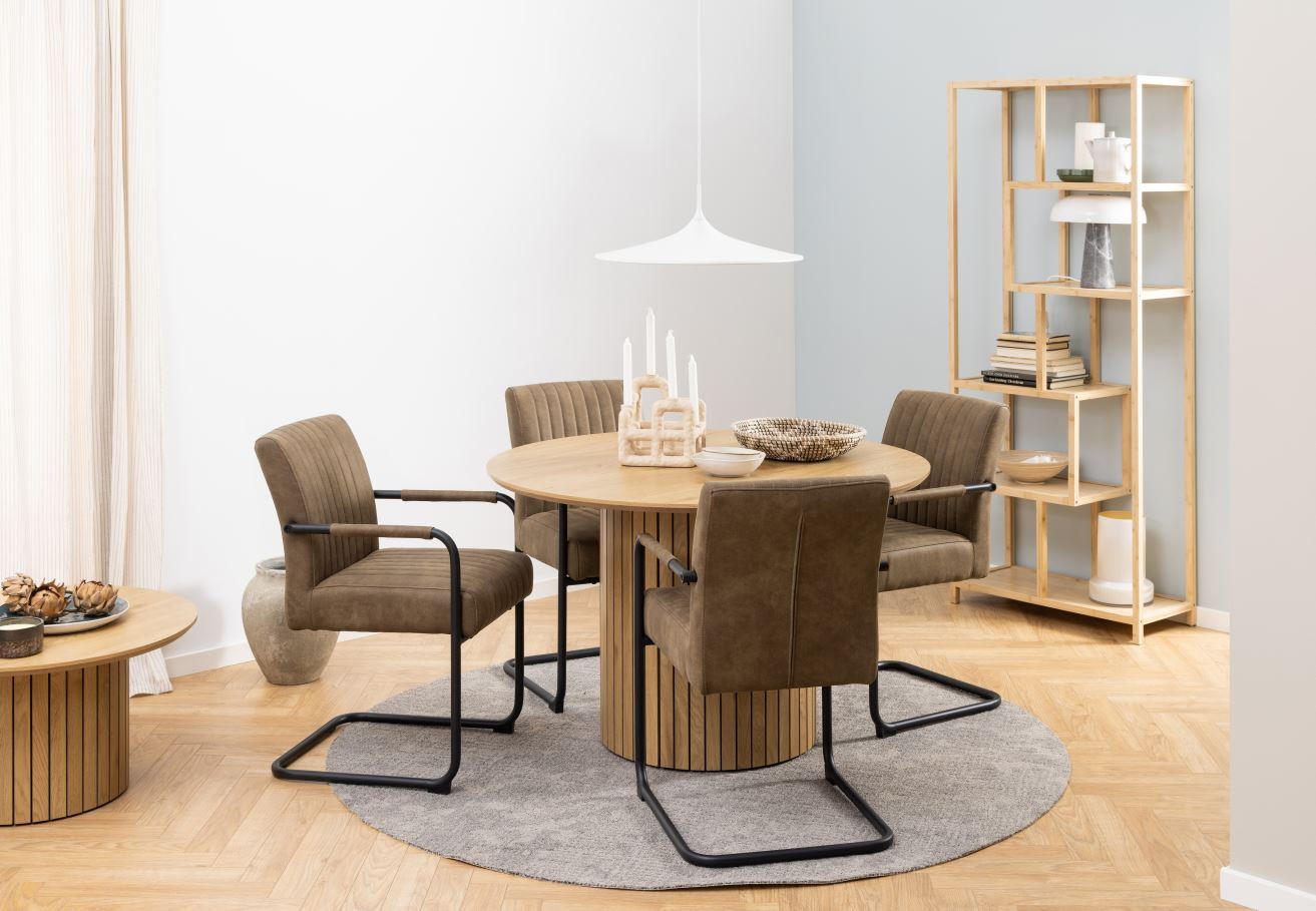 ESSTISCH in Holzwerkstoff 120/120/75 cm  - Naturfarben, MODERN, Holzwerkstoff (120/120/75cm) - MID.YOU