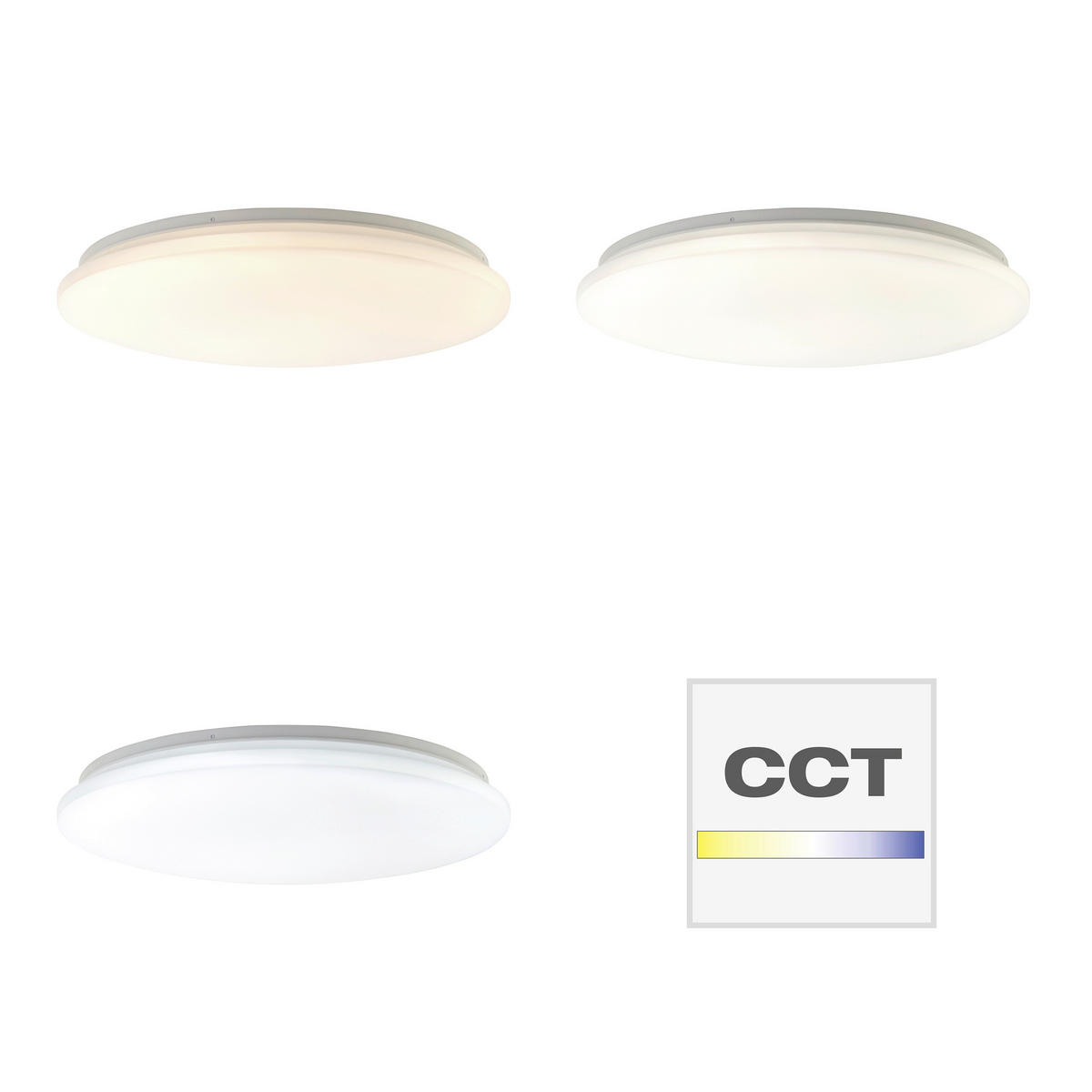 STROPNA LED-SVETILKA   36 W//3000-6500 K/220-240 V/ - bela, Basics, kovina/umetna masa (50/8cm)