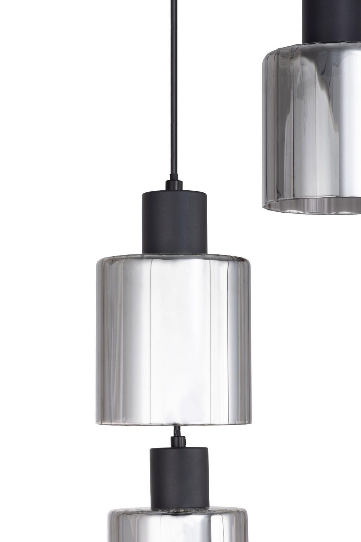LAMPĂ SUSPENDATĂ 25/120 cm  - negru, Trend, sticlă/metal (25/120cm) - Novel
