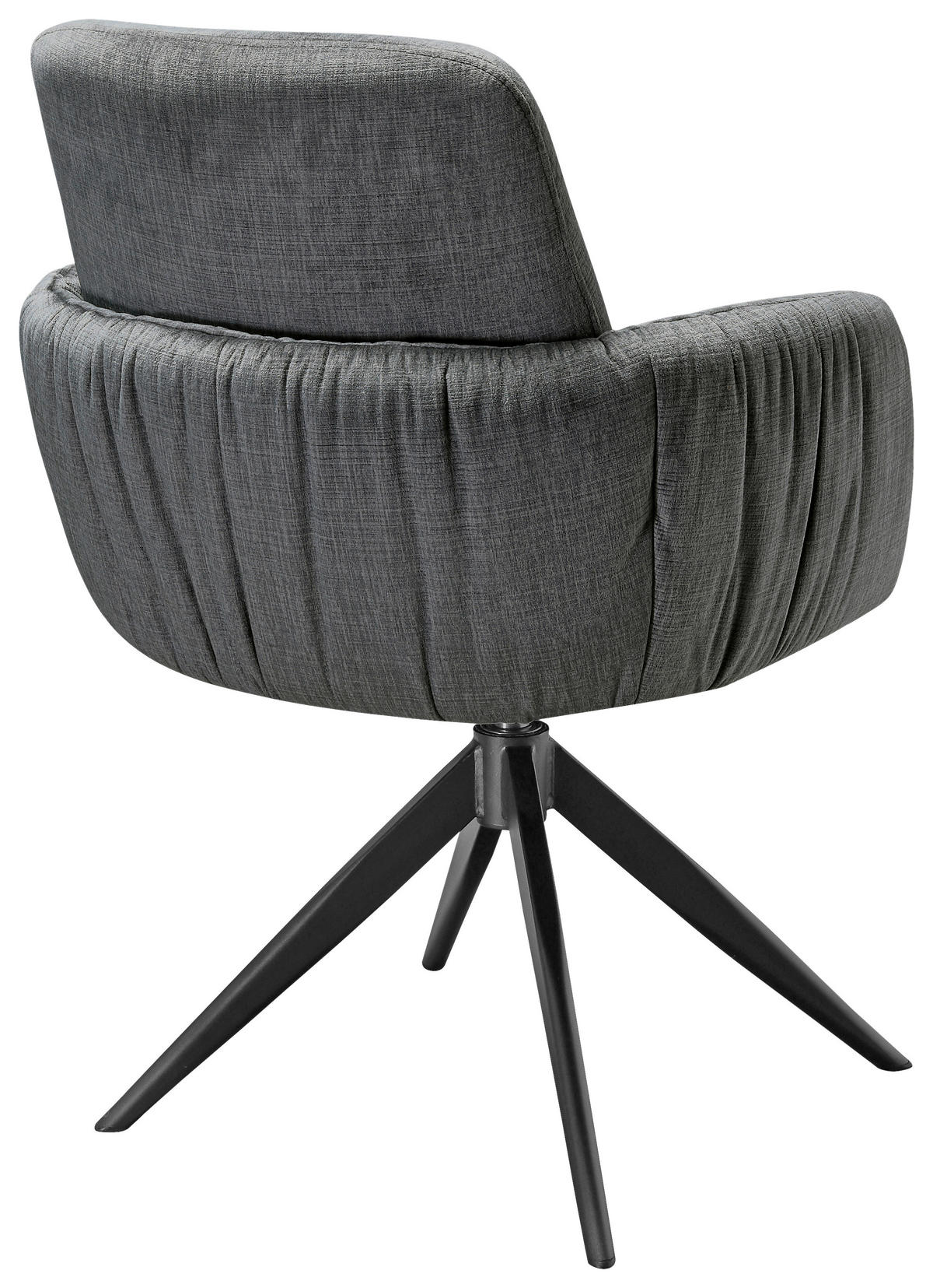 ARMLEHNSTUHL  in Eisen Samt  - Schwarz/Grau, Design, Textil/Metall (59/85/62cm) - Moderano