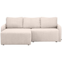 ECKSOFA in Cord Naturfarben  - Schwarz/Naturfarben, Konventionell, Kunststoff/Textil (217/146cm) - Carryhome