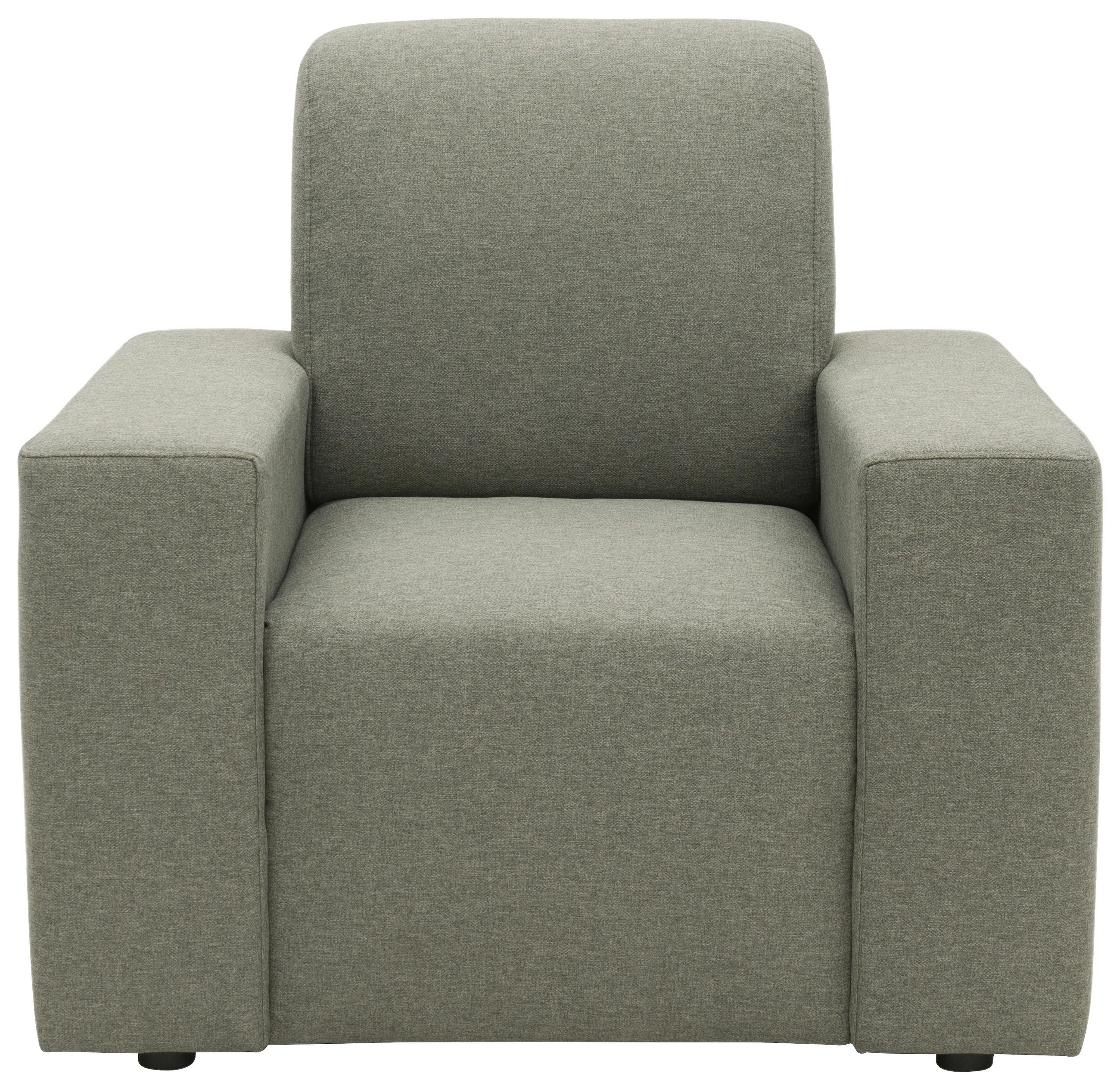 SESSEL Webstoff Graubraun    - Graubraun/Schwarz, Design, Kunststoff/Textil (93/88/88cm) - LOOKS by W.Joop