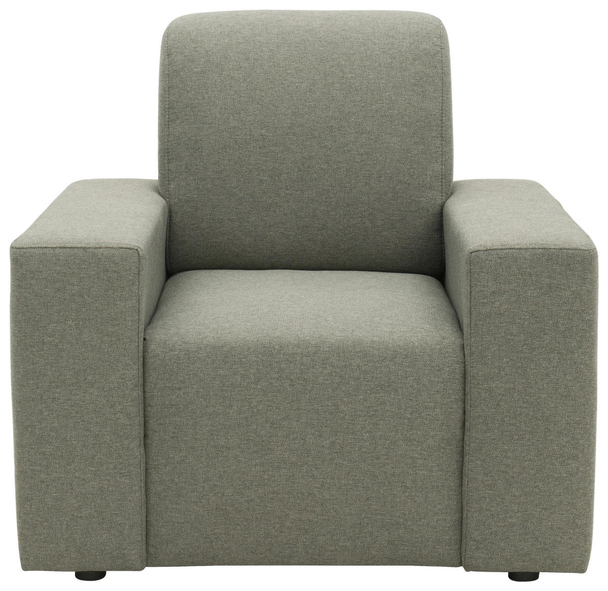 SESSEL Webstoff Graubraun    - Graubraun/Schwarz, Design, Kunststoff/Textil (93/88/88cm) - LOOKS by W.Joop