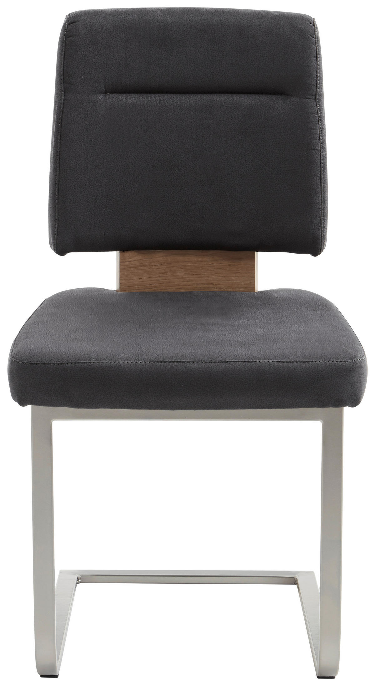 KOTNA GARNITURA, kovina, tekstil, leseni material antracit, barve hrasta, barve nerjavečega jekla  - barve nerjavečega jekla/barve hrasta, Konvencionalno, kovina/tekstil - Cantus