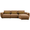 ECKSOFA  in Chenille Rostfarben  340/190 cm  - Rostfarben/Goldbraun, Design, Kunststoff/Textil (340/190cm) - Belluti