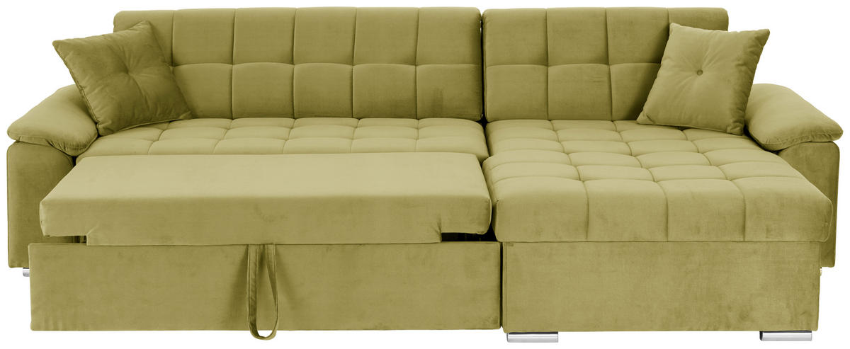 ECKSOFA Senfgelb Zierkissen  - Senfgelb, Trend, Textil (257/167cm) - Livetastic