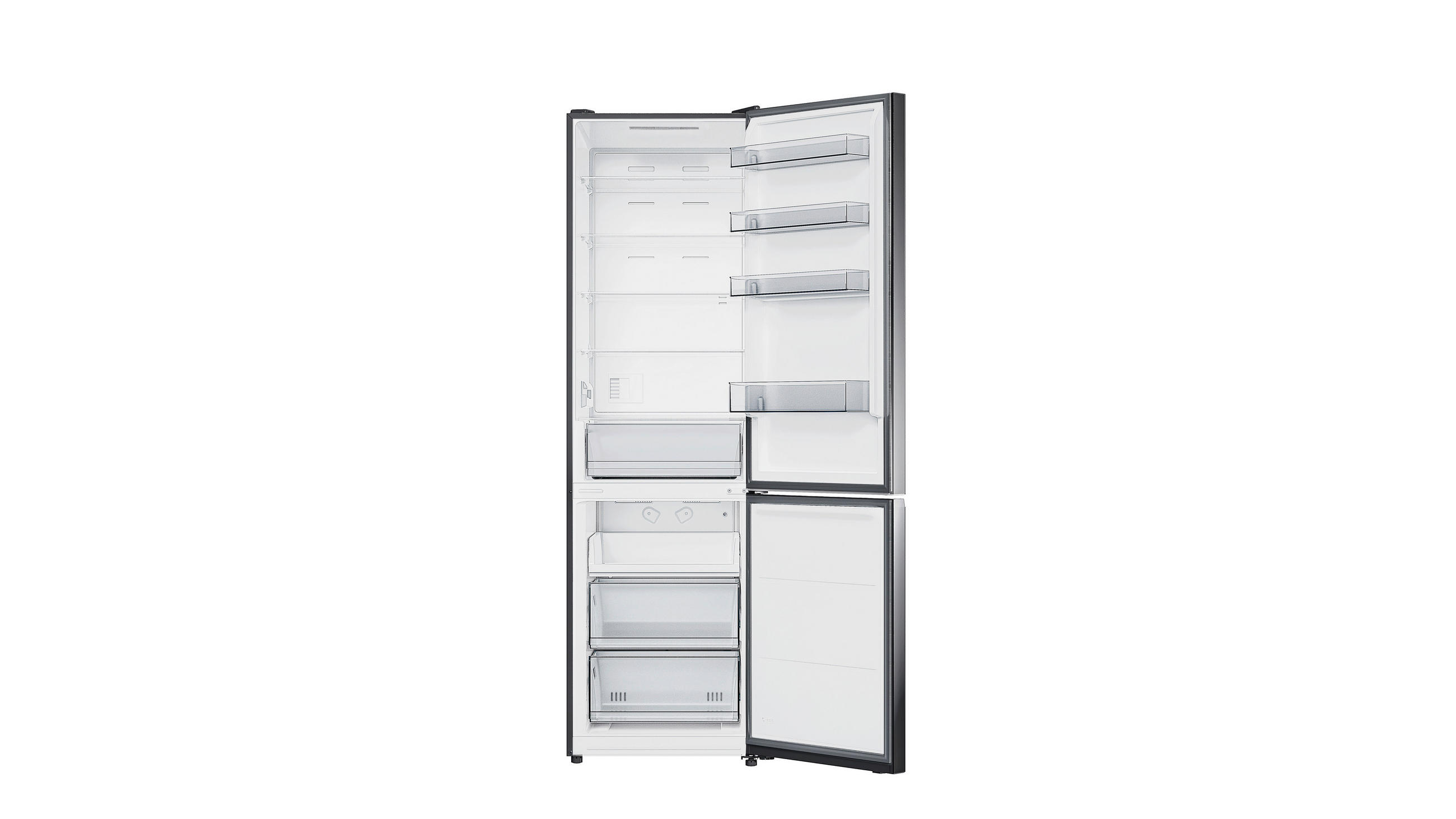 KÜHL-GEFRIER-KOMBINATION 59.5/201/68 cm  - Basics, Kunststoff (59.5/201/68cm) - Wolkenstein