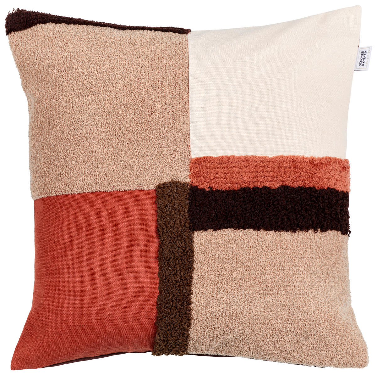 KISSENHÜLLE 45/45 cm  - Bordeaux/Beige, Design, Textil (45/45cm) - Schöner Wohnen